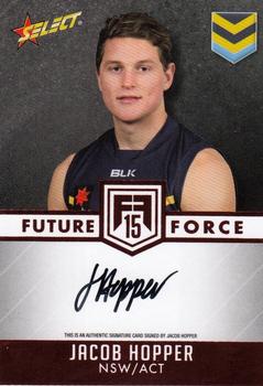 2015 Select Future Force - Red Signatures #FFRS2 Jacob Hopper Front